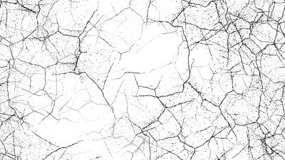 Fototapete Rissige Oberfläche in Schwarz-Weiß