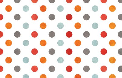 Sticker Aquarellorange, blauer, roter und grauer Tupfenhintergrund. Textur mit bunten Tupfen für Sammelalben, Hochzeits-, Party- oder Babypartyeinladungen