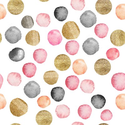 Sticker Punkte von Aquarell