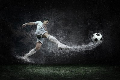 Bild Sport Fußballspieler und Fußball