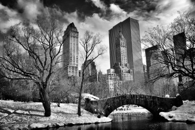 Fototapete Gapstow Bridge im Central Park im Winter