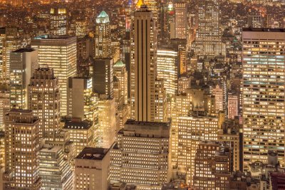 Fototapete Manhattan bei Sonnenuntergang