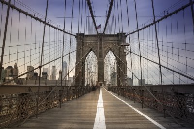 Fototapete Magnificent view of Brooklyn Bridge