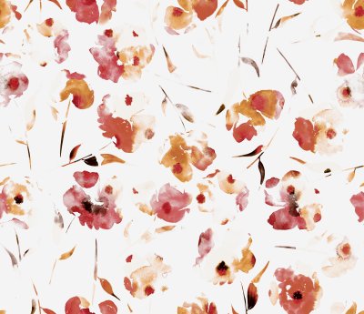 Bild Mohnblumen Aquarell in subtilen Farben