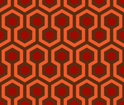 Sticker Nahtloses Sechseckvektormuster