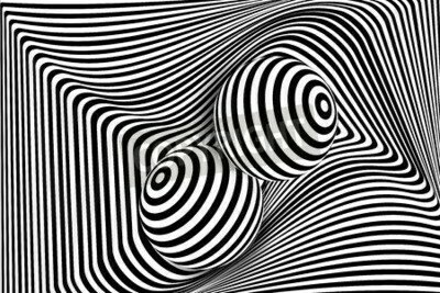 Fototapete Kugeln 3D im Pop-Art-Stil