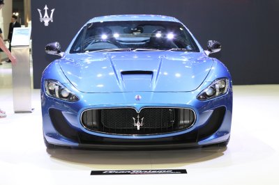 Fototapete BANGKOK - November 28: Image zoom of Maserati car on display at The Motor Expo 2014 on November 28, 2014 in Bangkok, Thailand.