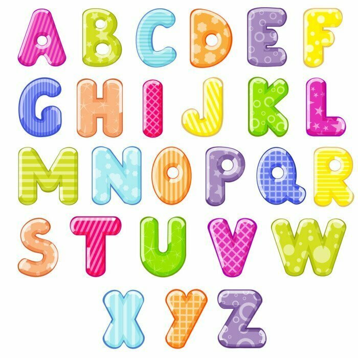 Sticker Cartoon Alphabet
