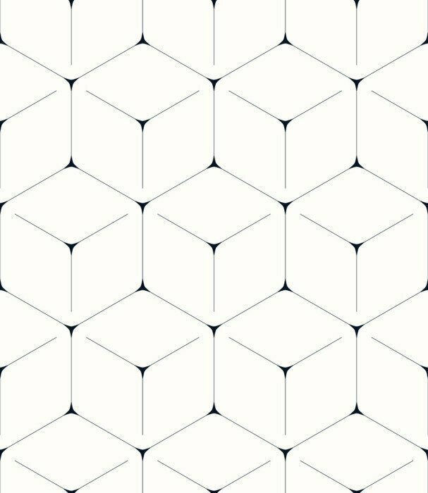 Sticker Geometric background, nahtlose Muster, Sechseck