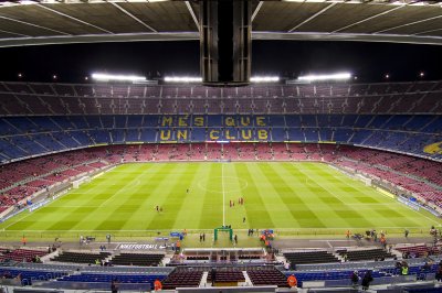 Fototapete Camp Nou-Stadion vor dem Spiel