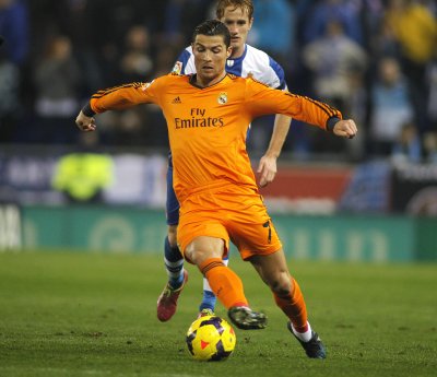 Fototapete Ronaldo in Farben von Real Madrid