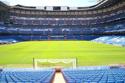 Fototapete Stadion Blick von Tortribüne aus