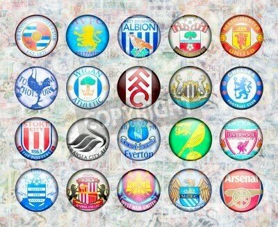 Fototapete Clubs Premier League