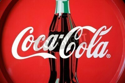 Fototapete Logo eines beliebten Getränkeherstellers