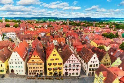 Fototapete Altstadt Rothenburg ob der Tauber