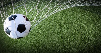 Fototapete Fußball im Tornetz