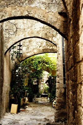 Fototapete Mittelalterliche Straße in der Altstadt von Rhodos Insel. Griechenland