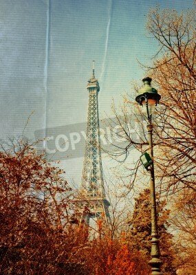 Bild Paris Eiffelturm Vintage