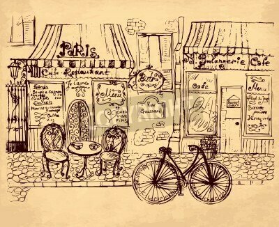 Bild Straßencafés Paris