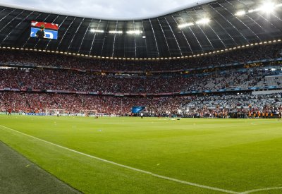 Fototapete Blick auf Tribüne Allianz Arena