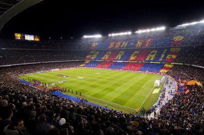 Fototapete Gefülltes Stadion des FC Barcelona