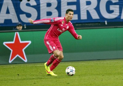 Fototapete Christiano Ronaldo am Ball