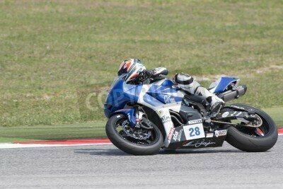 Fototapete Rennrad auf der Rennstrecke