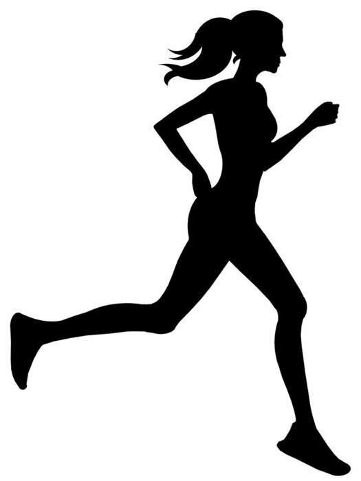 Sticker Silhueta - Corrida