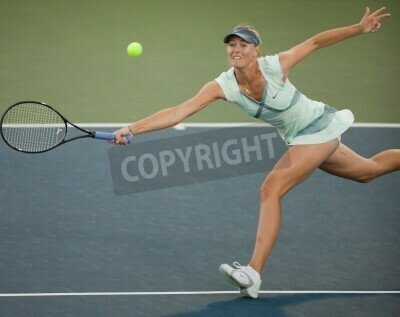 Fototapete Maria Sharapova während des Tennisspiels