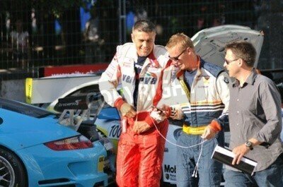 Fototapete Formel 1 Fahrer vor dem Rennen