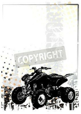 Fototapete Schwarz-weißes Quadmuster