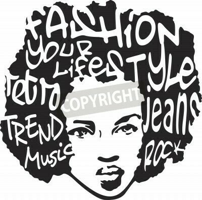 Fototapete Schwarz-Weiß-Porträt einer Frau