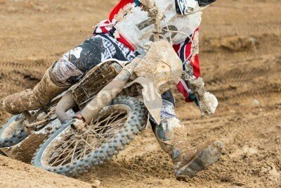 Fototapete Nahaufnahme Motocross