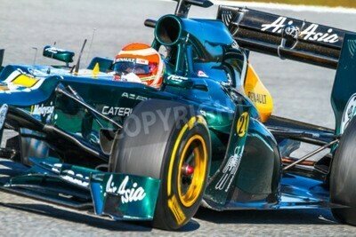 Fototapete Formel-1-Bolid beim Fahren