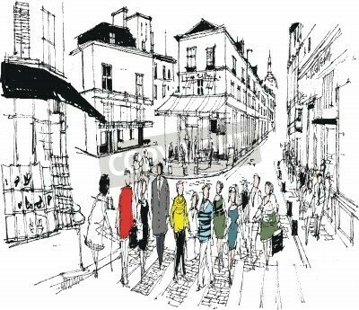 Bild Mode auf Straßen von Paris