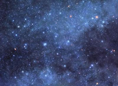 Fototapete Blick auf Himmel mit Sternen bei Nacht