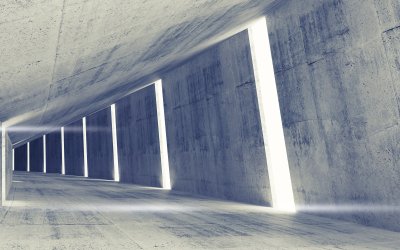 Fototapete Moderner Designer-Tunnel