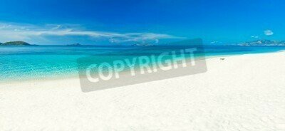 Fototapete Panorama des tropischen Strandes