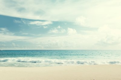 Fototapete Heller Blick auf den Strand