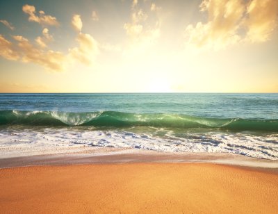 Fototapete Sonnenaufgang Strand und Sand