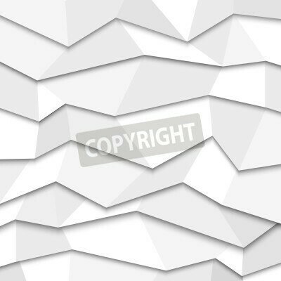 Fototapete 3D weißes Origami