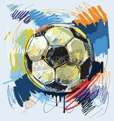 Fototapete Ball auf gealtertem Hintergrund Retro