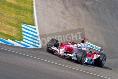 Fototapete Jerez de la Frontera, Spanien - 22. Juni: Olivier Panis Toyota F1 Rennen bei der Trainingssitzung am 22. Juni 2005 in Jerez de la Frontera, Spanien