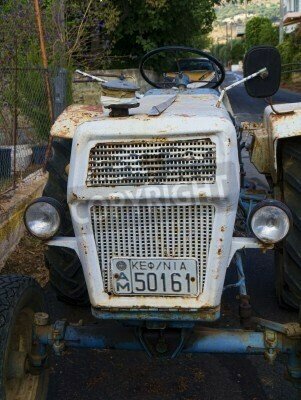 Fototapete Alter Traktor