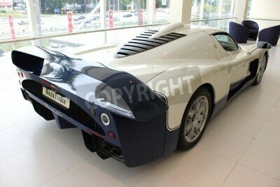 Fototapete Hinterer Teil des Sportwagens