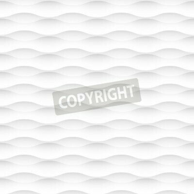 Fototapete 3D Wellen vor weißem Hintergrund