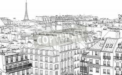 Bild Paris Bleistiftskizze