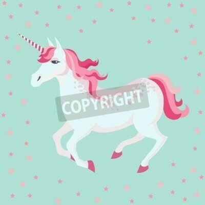 Fototapete Verzaubertes Einhorn