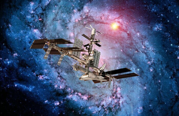 Fototapete Raumstation im Orbit