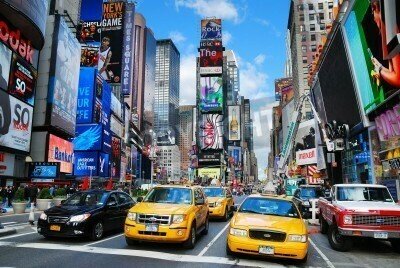 Fototapete Taxis in Manhattan